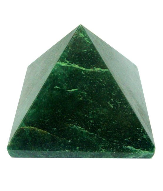 Saans Mart Natural Jade Pyramid 45 mm. for Vastu Correction, Creativity, Crystal Healing, Reiki Healing, Meditation & Chakra Balancing For Unisex, Color- Green (Pack of 1 Pc.)